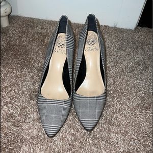 Vince Camuto plaid heels